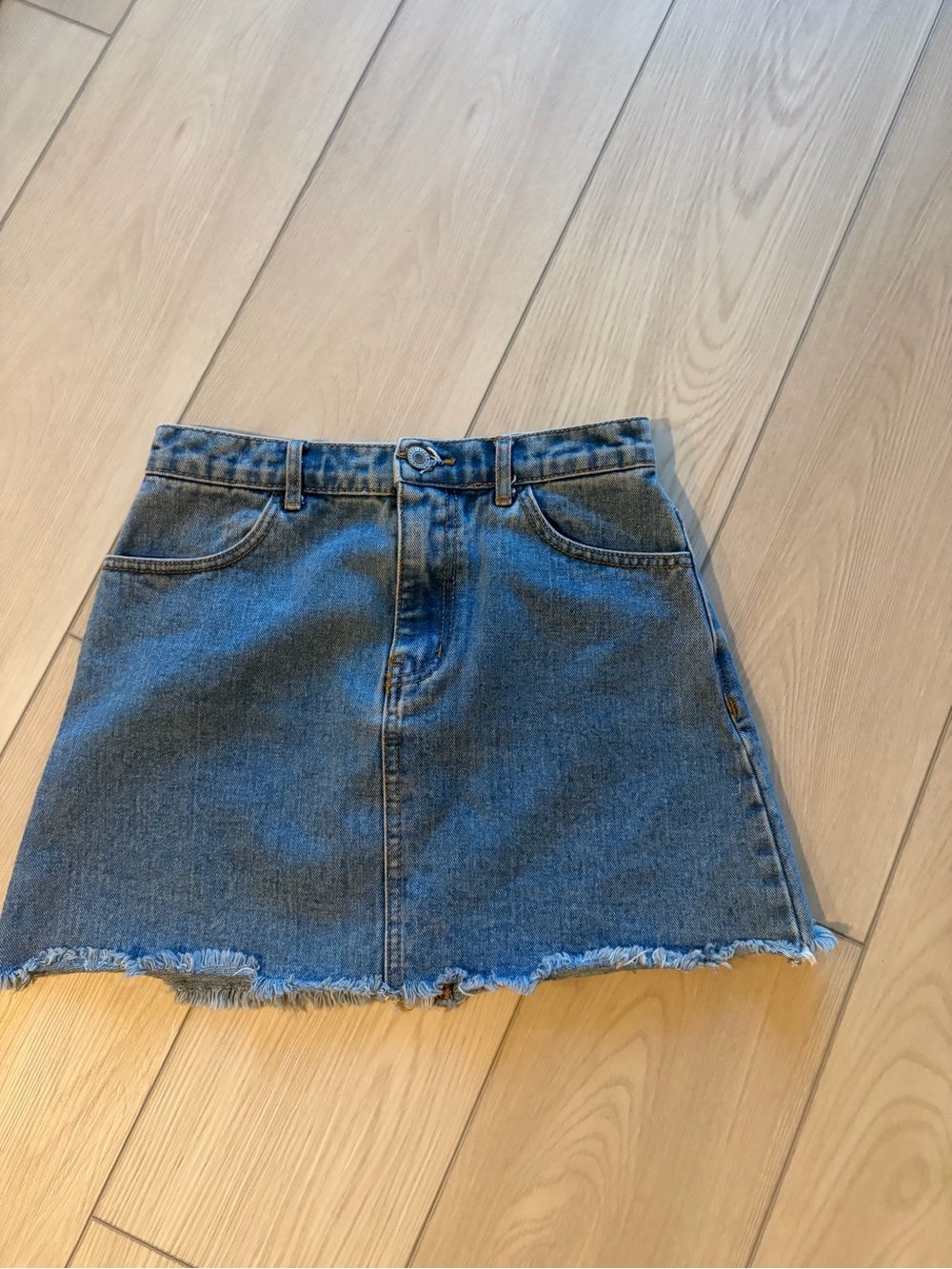 Denim Mini Skirt - Blue